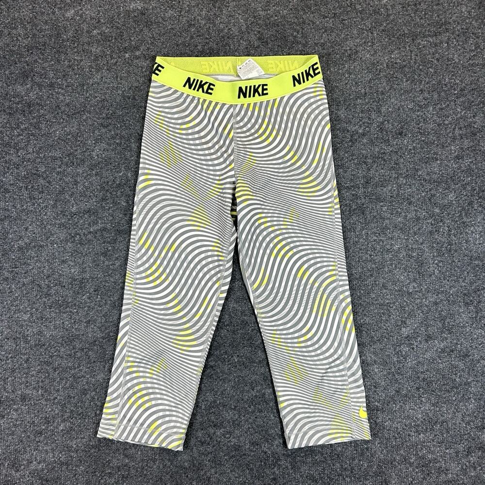 Nike Victory Wrap Graphic Print Cropped Leggings Women's Size Medium Capri Pants